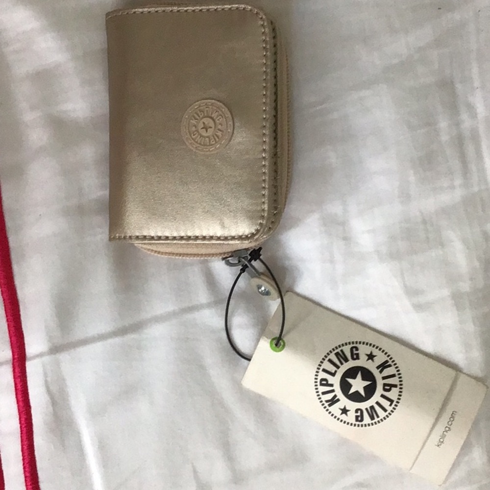 Gold Kipling wallet